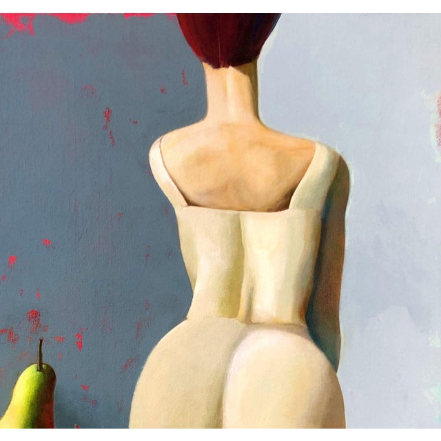 Contemporary Agnese Kurzemniece, A Classic Motif, Acrylic on Linen Canvas, 2023 For Sale - Image 3 of 4