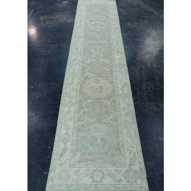 Turkish Oushak Rug 2'2" x 10'1" #19313 Explore a curated collection of hallway runners, wool rugs, and handmade...