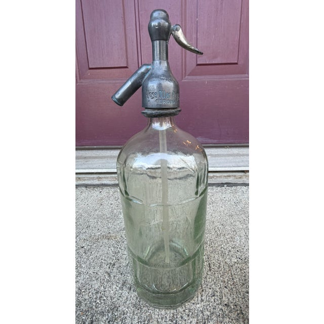 1920s 1920s French Glass Seltzer Bottle For Sale - Image 5 of 5