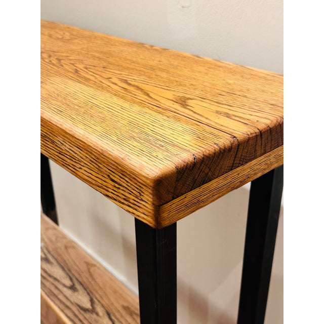 Vintage Industrial Chicago Made Bar or Console Table For Sale - Image 4 of 8