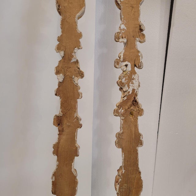 Baroque Carved and Gilded Wood Garland Altarpiece Fragments, Spain, 18th Century, Set of 2 For Sale - Image 16 of 18