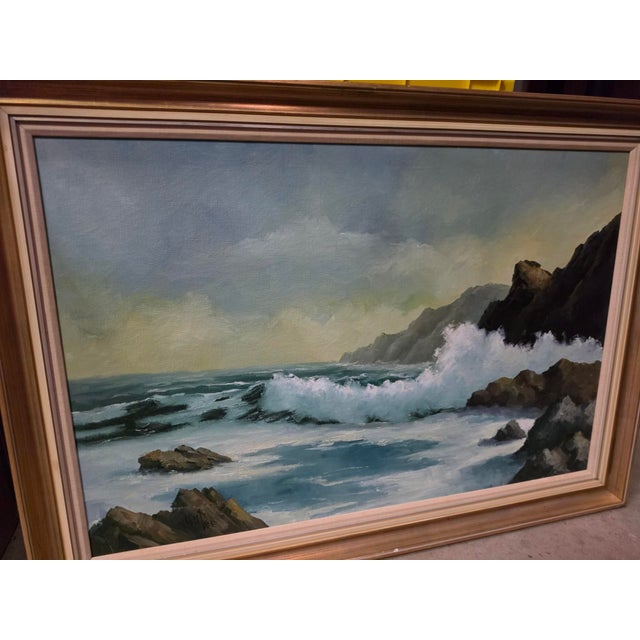 This is a large Robert Wee original oil painting framed and the size is 41“ x 27. See all the pictures for details. I...