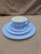 1940s Vintage Mid-Century Modern Hazel-Atlas "Moderntone" Platonite Pastel Dinnerware Set - 16 Pieces (Service for 4) For Sale - Image 5 of 13