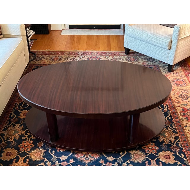 Baker Furniture Company Baker Furniture Oval Coffee Table by Barbara Barry For Sale - Image 4 of 16