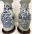 Vintage Hand Painted Celadon Vases Converted to Lamps- a Pair For Sale - Image 4 of 13