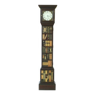 Maitland Smith Bookspline Leather Grandfather Clock For Sale