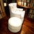 Exquisite Cream Color High-Quality Mid-Century Modern Masterpiece Wingback Chair and Matching Ottoman Set For Sale - Image 4 of 10