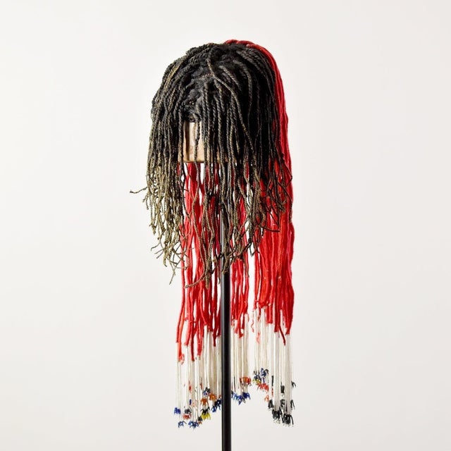 Glass Early 20th Century Bhaca Headdress South Africa Sidley Collection For Sale - Image 7 of 13
