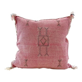 Moroccan Sabra Cactus Silk Pillow Cover For Sale