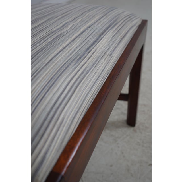 Set of 4 Maitland Smith Mahogany Regency Style Chairs For Sale - Image 15 of 18