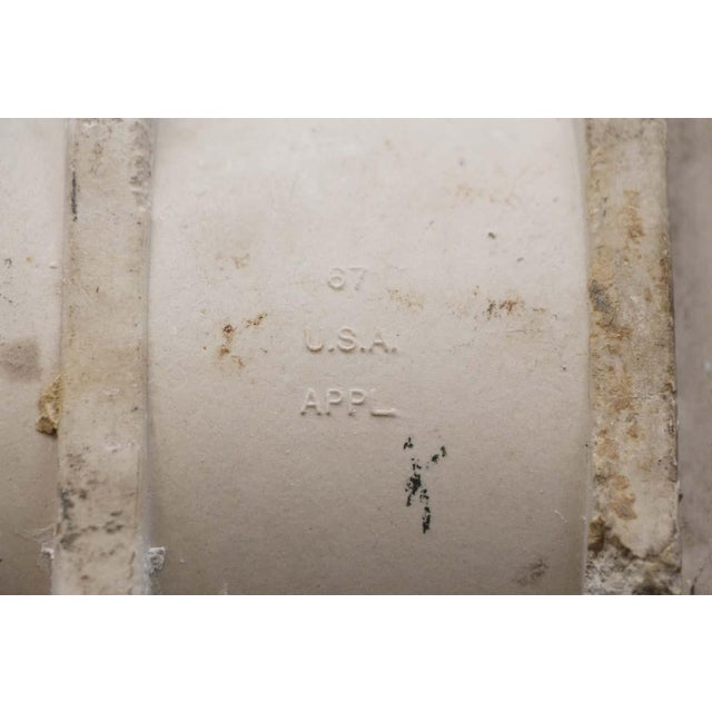 Vintage Ceramic Speckled White Toilet Paper Holder For Sale - Image 9 of 9