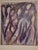 Black 2004 " Ghosts Among Us" Original Signed Modern Painting For Sale - Image 8 of 16