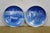 Late 20th Century 13pc Bing & Grondahl B&g Denmark Copenhagen Cobalt Blue Christmas Plates For Sale - Image 11 of 14