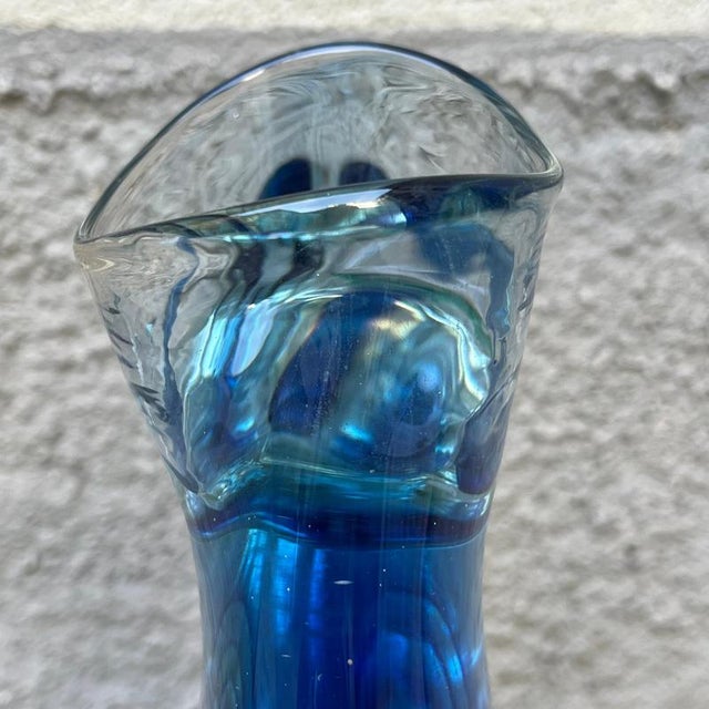 Glass Aquarium Vase attributed to Flavio Poli, Murano, Italy, 1960s For Sale - Image 10 of 18