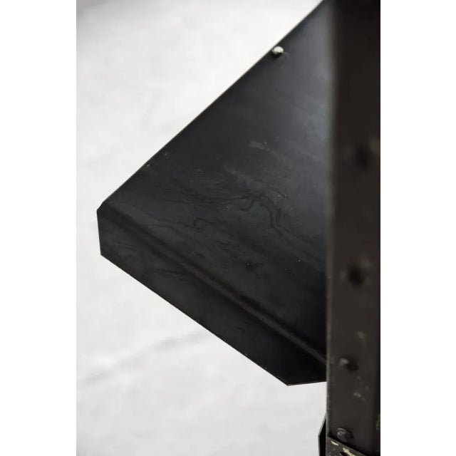 Metal Vintage Raw Industrial Metal Factory Cabinet with Shelves, 1950s For Sale - Image 7 of 18