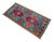 1970s Vintage Hand Knotted Turkish Small Rug Kitchen Mat Entry Decor 2x4 Ft Approx For Sale - Image 4 of 11
