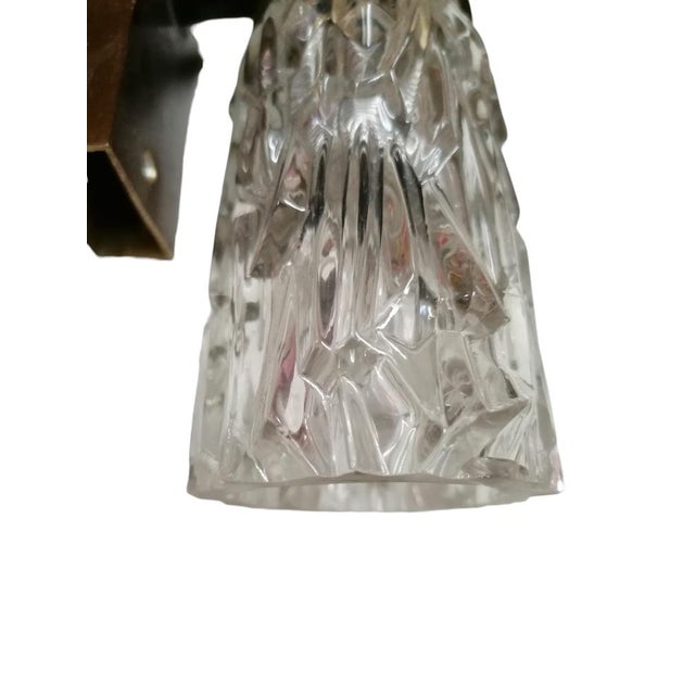1950s Sconces in Faceted Glass, 1950s, Set of 2 For Sale - Image 5 of 7
