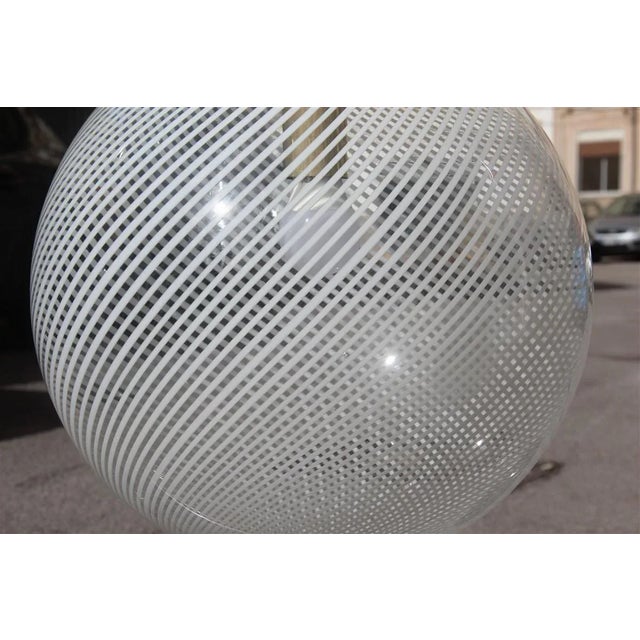 Venini chandelier model ''Tessuto'' designed by Lodovico Diaz de Santillana, 1970s. 1 light bulb E27 80 Watt. This piece...