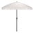 Panza 9 Ft Crank Umbrella, Ivory/Brown Pole For Sale