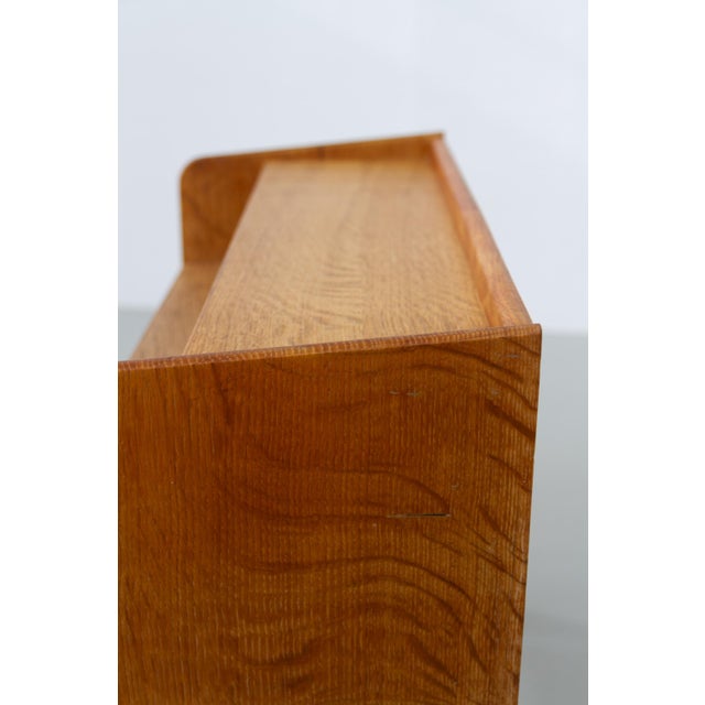 Brutalist Danish Oak Bedside Table, 1970s For Sale - Image 10 of 18