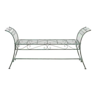 Hadley Bench - Antique Dark Green For Sale