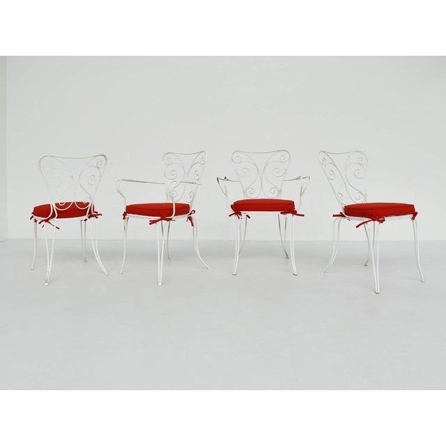 Table and Chairs attributed to Lio Carminati, Set of 5 For Sale - Image 4 of 13