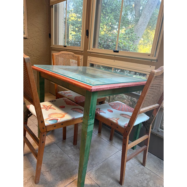 Up for sale is a unique, vintage Mid-Century Modern Leg-O-Matic folding game set. This features a rare, original table...