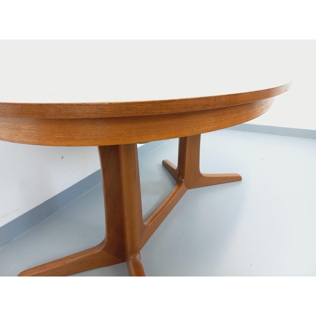 Vintage Oval Extendable Dining Table in Teak from Baumann, 1960s For Sale - Image 4 of 18