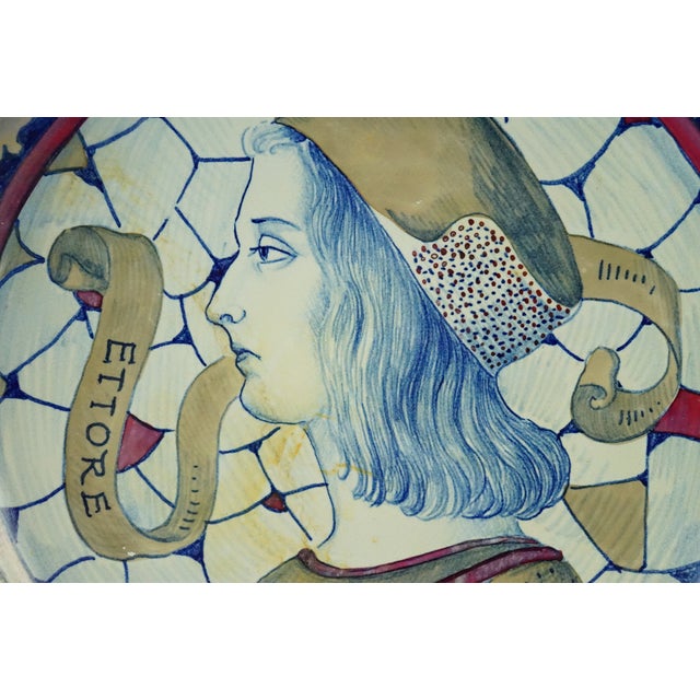 Large Ceramic Plate by Enzo Remigi for Gualdo Tadino, Italy, 1940s For Sale - Image 14 of 18