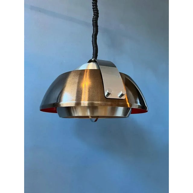 Space Age Orange Pendant Light from Lakro Amstelveen For Sale - Image 11 of 11