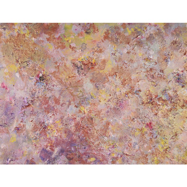 Late 20th Century Metallic Skies - Textured Abstract on Canvas by Judith W Winslow For Sale - Image 5 of 6