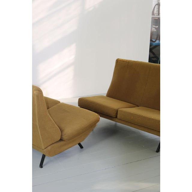 Two-Seater Triennale Sofas by Marco Zanuso for Arflex, 1950, Set of 2 For Sale - Image 12 of 18