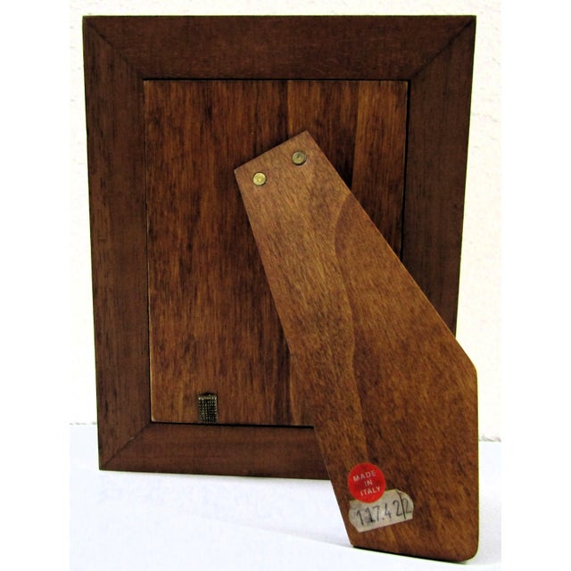 Mangani Italy Green and White Porcelain Frame For Sale - Image 9 of 11