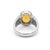 Not Yet Made - Made To Order Citrine Signet Men's Ring, Wedding Engagement Ring Us 7 For Sale - Image 5 of 5