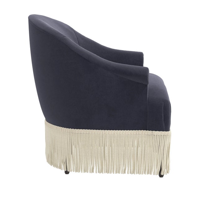 Fringe Chair in Titan Ocean For Sale In Chicago - Image 6 of 9