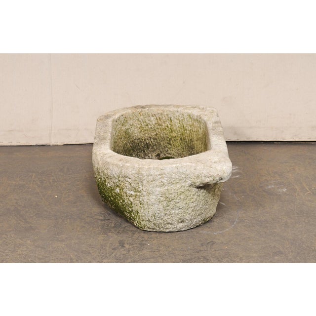 Spanish 19th Centuryentury Carved-Stone Water Trough For Sale In Atlanta - Image 6 of 11