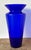 Late 20th Century Vintage Boho Monumental Cobalt Glass Vase For Sale - Image 5 of 7