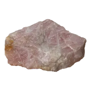 1980s Large Raw Rose Quartz Crystal Stone
