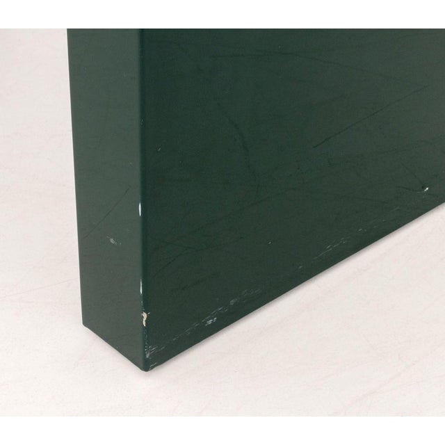 Paint Modern Green Lacquered Console Table For Sale - Image 7 of 7