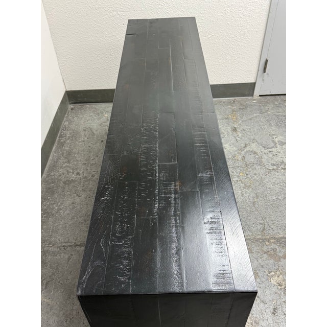 Wood West Elm Alexa Media Console For Sale - Image 7 of 12