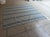 Handmade Thick Woolen Flat Weave Rug, Sky Blue and White Striped Wool Rug - 8'x8' For Sale - Image 11 of 14
