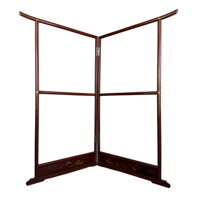 Antique Japanese Ikō Kimono Hanger with Lacquer Decoration, 1920s For Sale