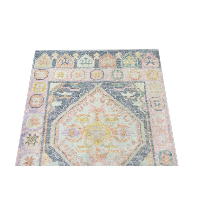 Textile Modern Turkish Oushak Rug 3' x 6'7" For Sale - Image 7 of 9