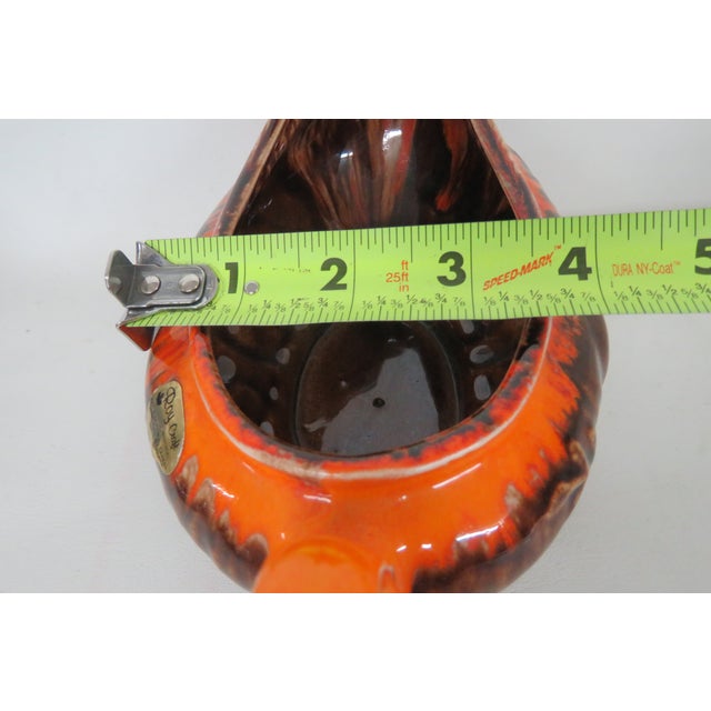 Roy Craft Canada Mushroom Ceramic Pottery Orange and Brown Gravy Boat 4606b For Sale - Image 11 of 14