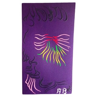 Jacques Herold, Flowers, Relief Engraving, 1970s For Sale