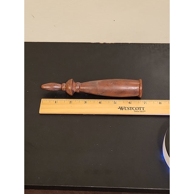 Metal Vintage Copper Decorative Metal Finial For Sale - Image 7 of 11