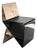 "L'amore Dell'anima" Chair With Bronze and Woven Leather For Sale