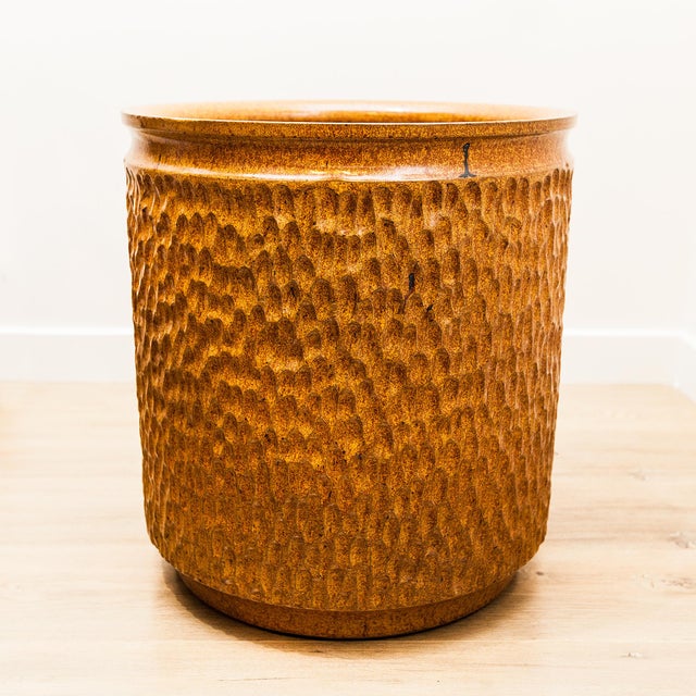 1970s XL Stoneware Thumbprint Planter by David Cressey & Robert Maxwell for Earthgender, Attributed For Sale - Image 9 of 16