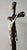 Antique Crucifix, 1800s, Wood & Porcelain For Sale - Image 4 of 6