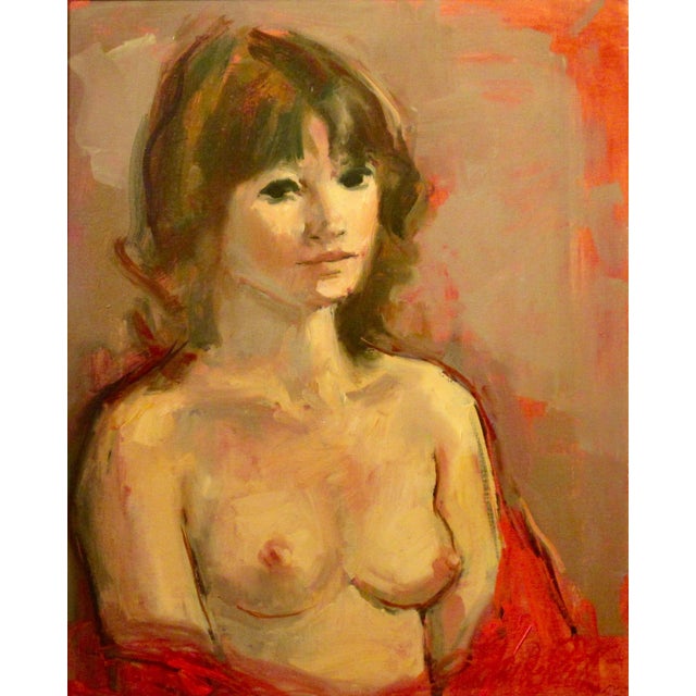 This artwork "Nude" is an oil painting on canvas by noted Czech/American artist Jan De Ruth, 1922-1991. It is signed at...